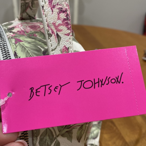 NWT.  BetseyJohnson floral puppy, mini backpack/purse. - Picture 12 of 13